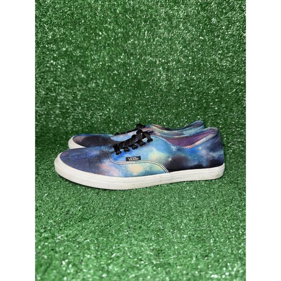 Vans Womens Classic Size 7.5 Shoes Blue Black Galaxy Space Skateboard Sneakers - Picture 4 of 10